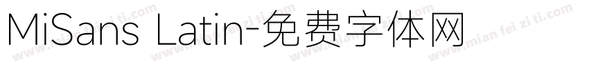 MiSans Latin字体转换